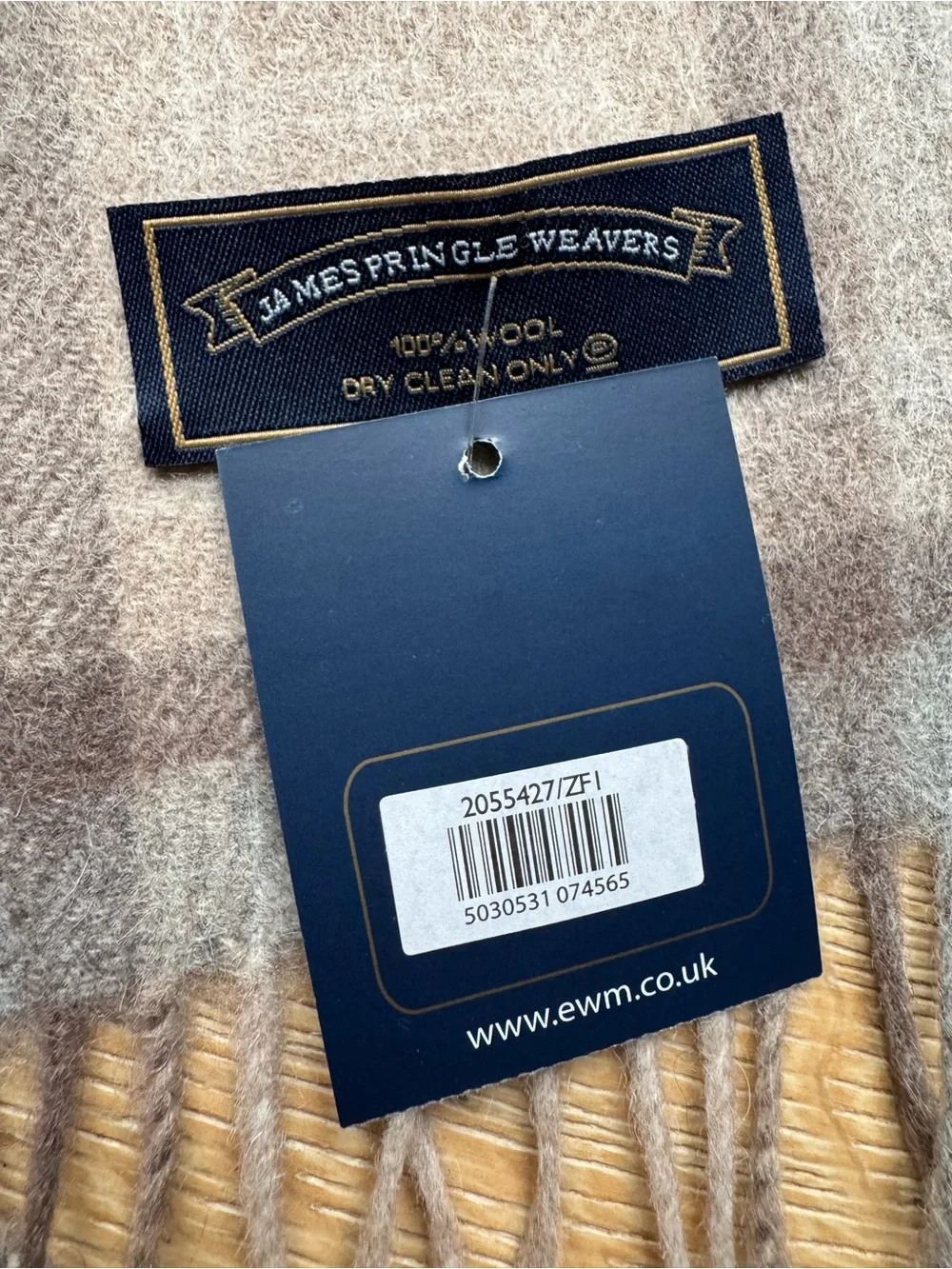 🔥James Pringle Scotland Tartan Wool scarf NEW With tags Price Firm!